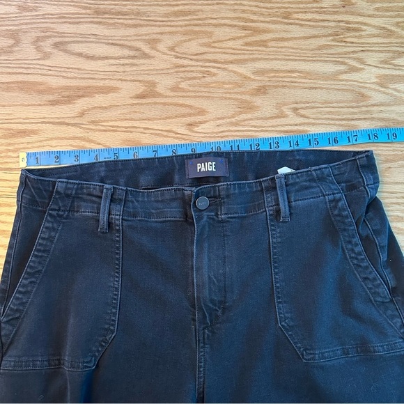Paige Mayslie Jogger Pants Faded Mist Washed Black 32 - Picture 11 of 14